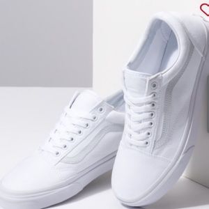 White Vans - Canvas Old Skool
